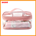 Pack of 2 Portable Makeup Bag Makeup Box Cosmetic Bag Organizer Makeup Storage Jewellery Vanity Box. 