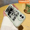 YIWESAN For iPhone 11 11 Pro 11 Pro Max Case Cartoon Tide Comic  Boy Pattern Colorful Lovely Cream Wave Border Soft Clear Shockproof Phone Cases Creative Camera Transparent Casing Simple Gentle Protective Cover. 