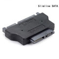 Slimline SATA AdapterATA 7+15 22pin Male to Slim 7+6 13pin Female Adapter for Desktop Laptop HDD CD-ROM Hard Disk Drive. 