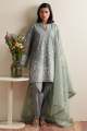 Cross Stitch AQUA REVERIE-3PC EMBROIDERED LAWN SUIT EXCLUSIVE SUITS For Women '1000000142232. 
