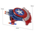 Marvel Avengers Captain America Darts Shooter Shield Launcher Manual Reload Toys For Boys - Blue. 