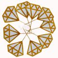 DIAMOND RING CUPCAKE TOPPERS - PACK OF 10 CUPCAKE TOPPERS - ENGAGEMENT RING CUPCAKE TOPPERS. 