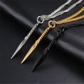 Able Premium Alloy Arrow Spear Kuna Men's Avant-Garde Necklace Tibia Necklace Pendant. 