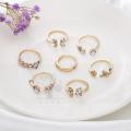 Fashion Jewellery 7 pcs ring set adjustable. 