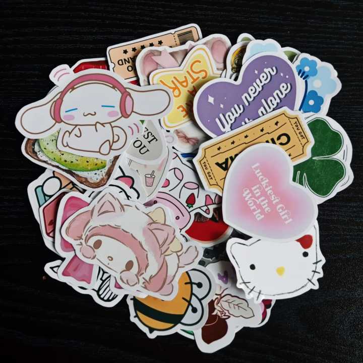 25 or 45 pcs Cute Sticker pack | kawaii pastel aesthetic stickers for ...