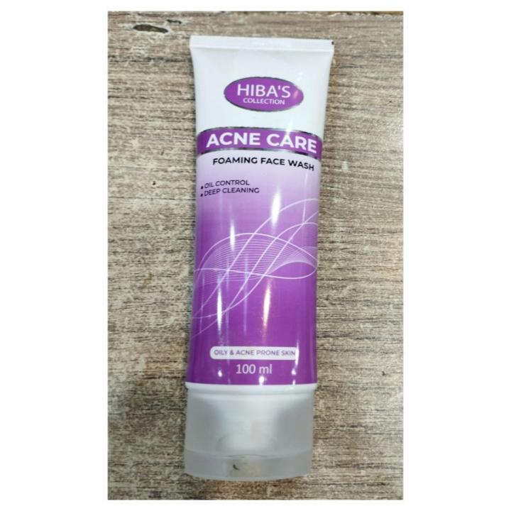 HIBA'S COLLECTION ACNE CARE FOAMING FACE WASH 100ML