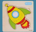 Odeez Wooden Jigsaw Puzzle With Name  3D Educational Toy Montessori Cartoon Toys for Children Kids Gifts. 