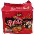 Samyang BULDAK Red 2x Spicy (Pack of 5) Instant Noodles Korean Ramen Imported Noodles Korean Noodles. 