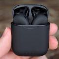 New inPods 12 True Wireless earbuds Stereo BT V5.0 Dual Air Buds PRo- Bluetooth Earphones ear buds with Power Bank For Android ios - Black. 