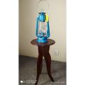 Kerosene Oil Lantern Emergency Hanging Light Lamp - BLUE. 