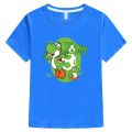 100% Cotton Children Clothes Boys/Girls T-shirt Super Smash Bros Yoshi Shirt Cartoon Print Kids T Shirt Summer Casual Baby Tees. 