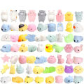 60-1PCS Kawaii Squishies Mochi Anima Squishy Toys For Kids Antistress Ball Squeeze Party Favors Stress Relief Toys For Birthday. 