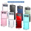 for Motorola Moto Razr 40 Case Luxury Soft Silicone Edges Hard Armor Shockproof Cute Folding Phone Cover MotorolaMotoRazr40. 