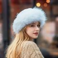 Warm Thick Cap Women Hat Beanie Mongolian Men Winter Faux Fur Suede Fluffy Snow Cap. 