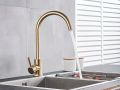 kitchen sink mixer kitchen Faucet Hot and Cold Kitchen Sink Tap golden Sink Mixer. 
