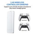 M15 Game Stick 4K Video Game Console Retro Classic Games 2.4G Double Wireless Controller for PS1/GBA/SNES. 
