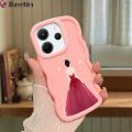 Jizetin for Redmi Note 14 4G 5G Note 14 Pro+ Xiaomi Poco X7 5G Back Cover Crown Girl Macaron Bright Color Wavy Shape Soft Mobile Phone Cases. 