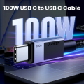 UGREEN 100W USB C to USB C Cable 5A Fast Charging PD 3.0 QC 4.0, Nylon Braided Type C Charger Cord 0.5m 1m 1.5m 2m 3m Length Options, Compatible with MacBook Pro/Air, iPhone 16/15 Pro Max, Galaxy S25/S24/S23 Ultra, iPad Pro. 