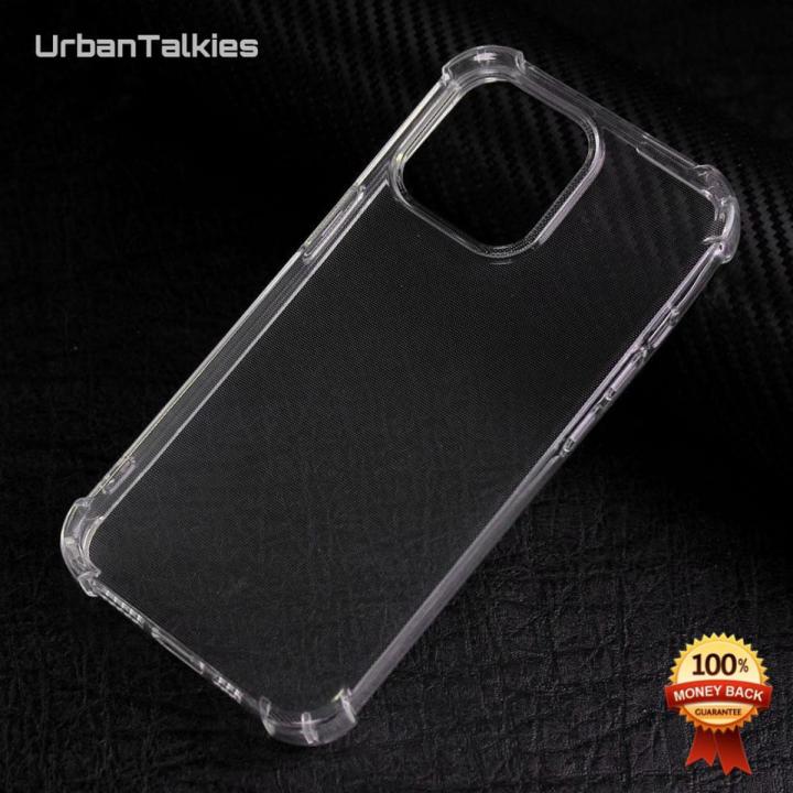 IPhone 13 Pro Max Back Case, Soft & Flexible TPU Ultra-Thin Shockproof 4 Corners Bumper Transparent Back Cover, Cases Drop Protection for IPhone 13 Pro Max (Clear)
