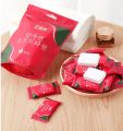 02Pcs Disposable Compressed Towel with Candy Package Cleaning Hand Towel Small Square Portable Napkin Outdoor Moistened Tissues. 