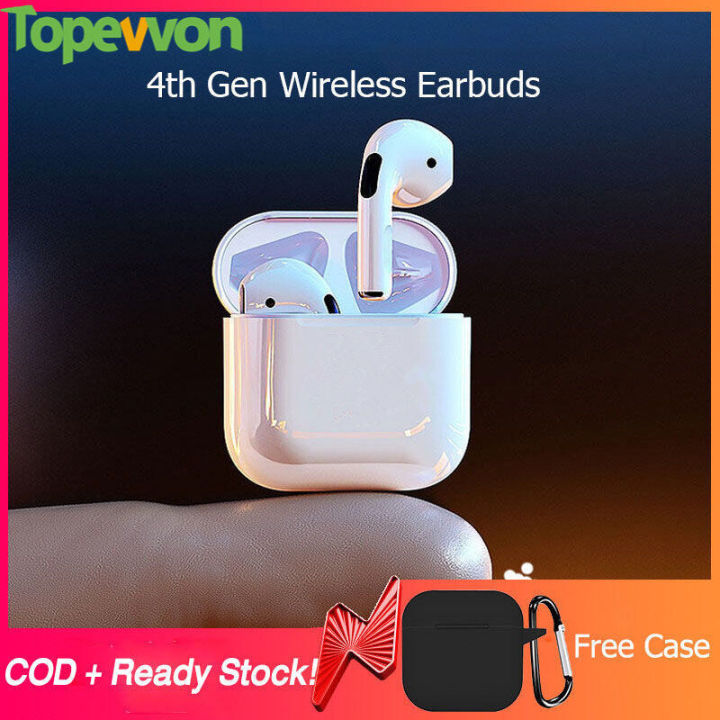 Mini Pro 4 Bluetooth Earphone TWS Wireless Headphones Sport Gaming Headset Earbuds