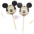 Mickey Mouse Face Cupcake Toppers - 2.5 Inch - Mickey Mouse Themed Party - Black - Boys - Pack Of 10. 