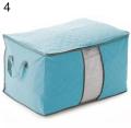 Portable Bamboo Charcoal Clothes Blanket Large Folding Bag Storage Box Organizer. 