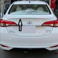Toyota YARIS Trunk Spoiler OEM Style (White). 