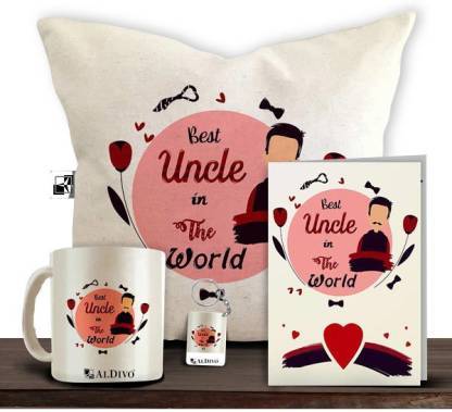 Gift%20Pack%20:%20Best%20Uncle%20in%20the%20World%20Printed%20Customized%20Cup%20and%20Cushion%20with%20Keychain%20-%20Image%204