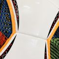 Jabulani World cup Football White Fire Match Soccer Ball 2010 Size 5 with free Nozzle by King Sports. 