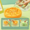 8 Grids/Set Creative Silicone Popsicle Mold Fruit Ice Cream Molds Home Freezer Reusable Kitchen DIY. 