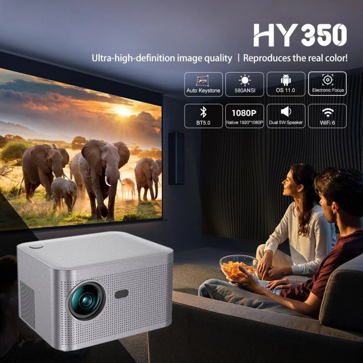 HY350 ANDRIOD PROJECTOR 4K ULYTRA HD RESULT WITH 11.0 ANDRIOD VERSION 4K PROJECTOR/ HOME CINEMA PROJECTOR /CLASS ROOM/ BUSINESS PRESENTATION  /KIDS