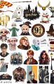 Harry Potter Aesthetic Sticker Pack (27 Pcs) - Hogwarts Wizarding World & Chibi Character Decals for Laptops, Mobiles & Journals 2Inchx2Inch Each Sticker Size. 