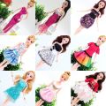 Barbie Doll Clothes and Barbi Body Accessories Barbi Outfit Handmade Party Wedding Dress Kids Toys Girls Gift 30 Cm. 
