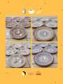 6PC Royal Melamine Fruit Platter Large Serving Dish Mandi Platter 8 Inches. 