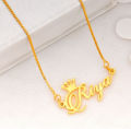 Customize Crown Name Necklace Best For Gift. 