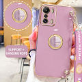 AnDyH Phone Case for Infinix Zero 5G 2022 2023 X6815B X6815C Original Casing with Clock Standand Lanyard. 