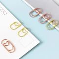 50Pcs Love Heart Shape Paper Clips Mini Hollow Bookmarks Kawaii Tickets Photo Clamps Patchwork Binder Clips Office Supplies. 
