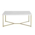Center Table 2 by 4 feet Rectangular Shape Golden Farm Coffee table Dinning Table Drawing room table Stylish base table. 