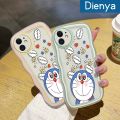 dienya For Xiaomi MI Redmi 10 5G Case Cartoon Cute Shy Doraemon Colorful Lovely Cream Wave Border Soft Clear Shockproof Phone Cases Creative Camera Transparent Casing Simple Silicone Protective Cover. 