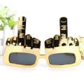 1pcs Creative Vertical Middle Finger Glasses Decoration Props Funny Sunglasses Dance Party Performance Selfie Props Glasses New. 