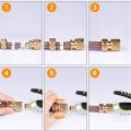 8 Pieces Garden Hose Tap Connector 1/2 Inch and 3/4 Inch Size 2-In-1 and 1/2 Inch Hose Pipe Quick Connector. 