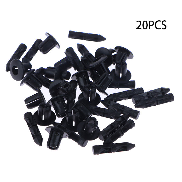 20PCS 6mm Fastener Clips Push Retainer Pin Rivet For Motorcycle Plastic ...