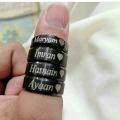 CUSTOMIZED COUPLE NAME RING WITH GIFT BOX PACKING (PERFECT GIFT TO SEND YOUR WIFE , HUSBAND , FIANCE OR ANY ONE). 