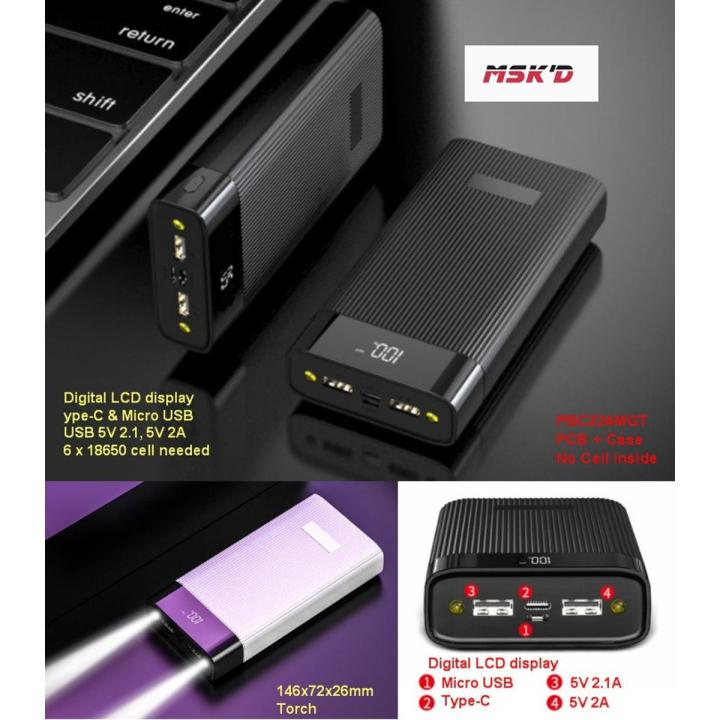 DIY%20PBC224%20Power%20Bank%20Housing%20P%20C%20B%20Type-C%20LCD,%206%20x%2018650%20Required,%20Note:%20Cells%20are%20Not%20Included%20-%20Image%203