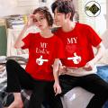 Summer Cotton Jersey Couple Nightwear Set – Available in Medium, Large, XL Sizes. 