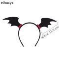 New Halloween Big Black Long Ox Horn Headband Movie Demon Evil Queen Glitter Hair Hoop Halloween Party Cosplay Costume Headpiece. 