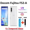 Docomo Fujitsu Arrows F52A UV Tempered Glass Screen Protector Full Curved Protector For F52-A. 