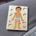 Anatomy Organ Model Multi-Layer Wooden Human Body Puzzle Activities Busy Board Boys Girls Body Structure Puzzle Montessori Early Educational Educational Anatomy Jigsaw Children Kids. 