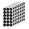 144 Printed Spice Jar Labels 3.8Cm Diameter Food Pantry Stickers. 